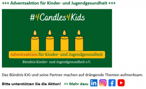 Adventsaktion auf der eigenen Website bewerben