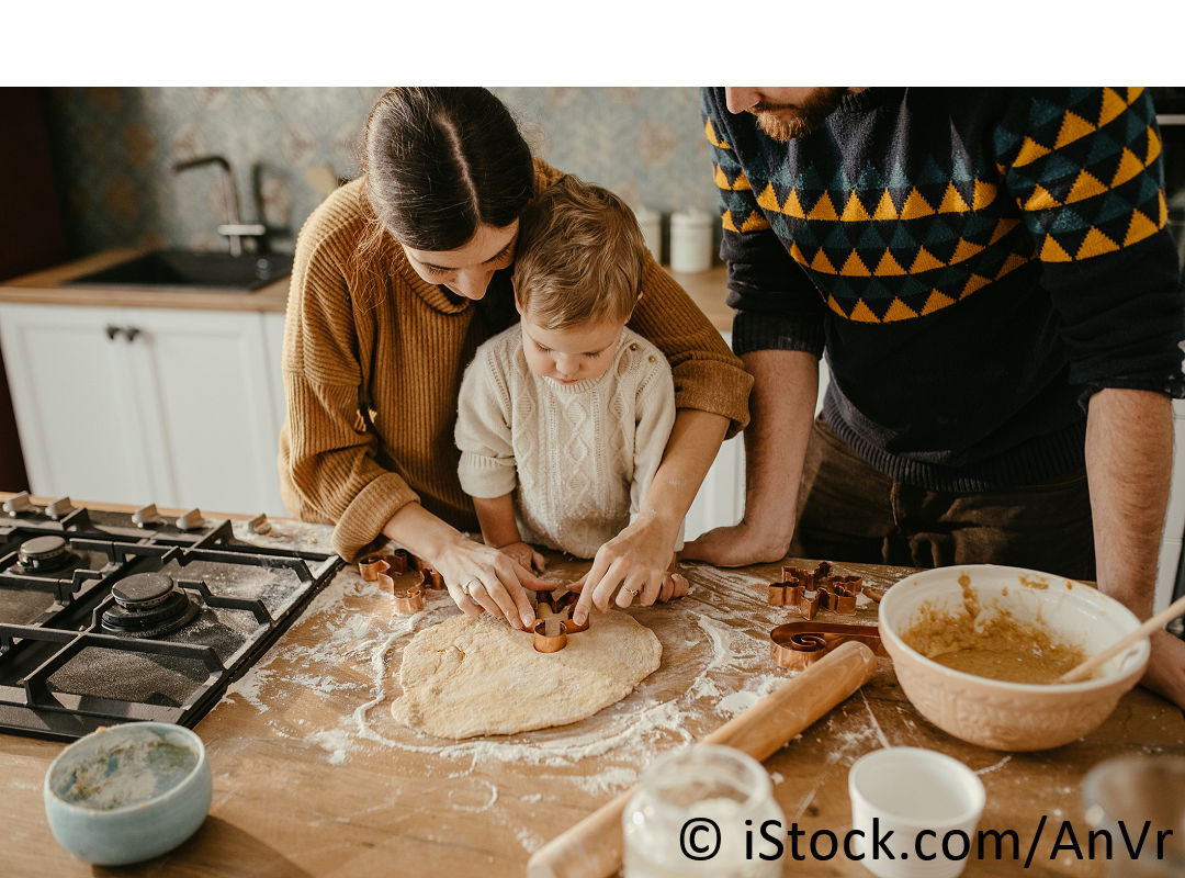 Weihnachtsessen mit Kleinkindern 