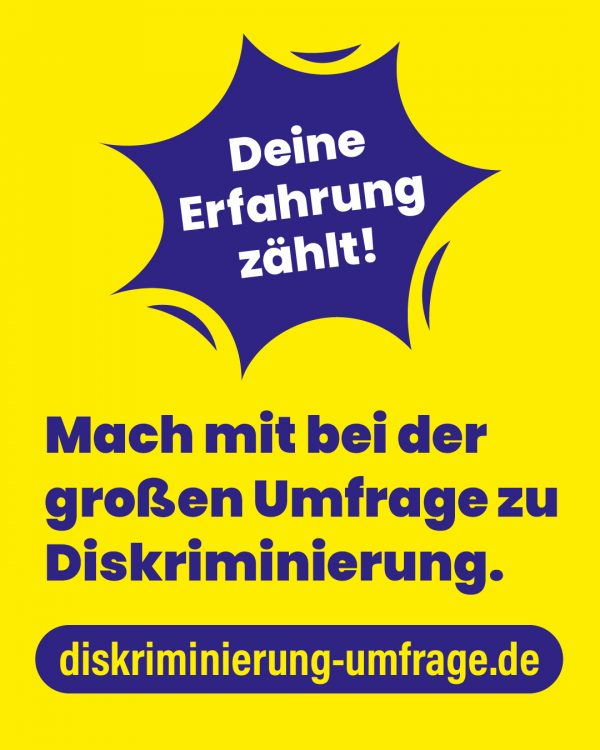 Jetzt mitmachen: Umfrage zu Diskriminierung in Deutschland