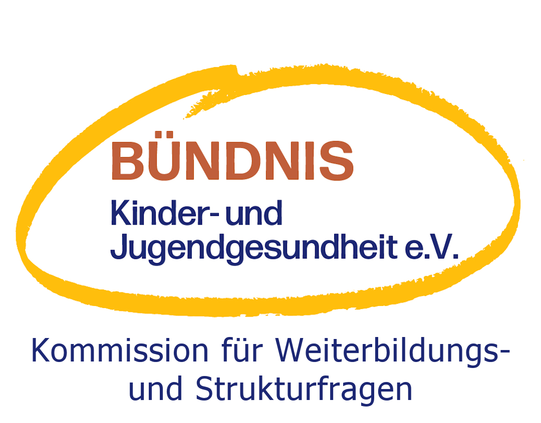Logo Bündnis Kinder- und Jugendgesundheit e.V. - Kommission für Weiterbildungs- und Strukturfragen